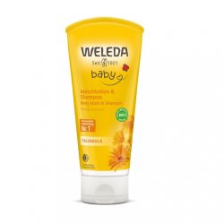   Weleda körömvirágos baba tusfürdő és koszmó elleni sampon (200 ml)