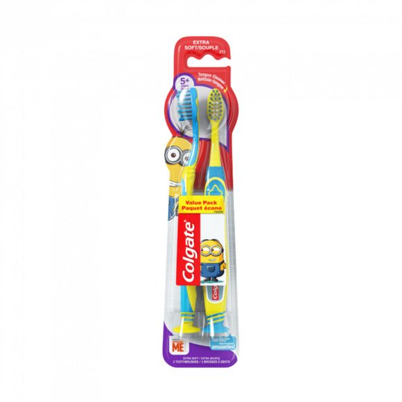 Colgate Minions/Minyonos extra lágy gyerekfogkefe 2 éves kortól (2 db)
